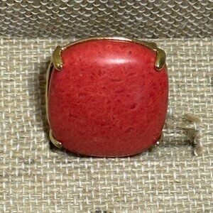 Vintage Red Coral Ring